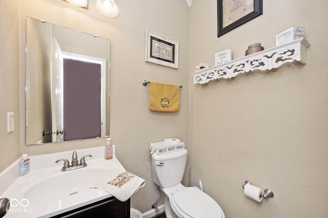 1093 Springwater Dr, Greenwood, IN 46143 - half bath featuring vanity and toilet