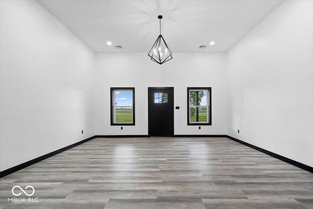 8237 S 100 E, Markleville, IN 46056 - foyer featuring recessed lighting and wood finished floors
