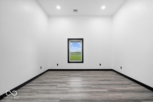 8237 S 100 E, Markleville, IN 46056 - empty room featuring recessed lighting and wood finished floors