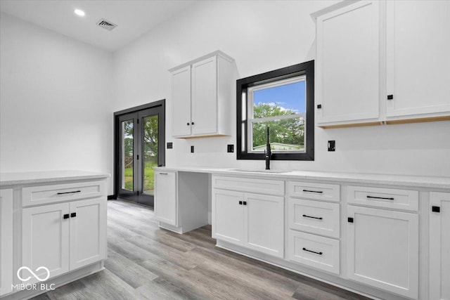 8237 S 100 E, Markleville, IN 46056 - kitchen with plenty of natural light, light countertops, white cabinetry, and recessed lighting