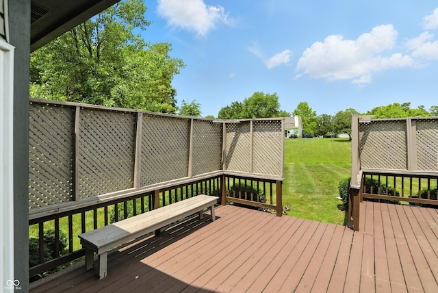12316 Winding Creek Cir, Indianapolis, IN 46236 - wooden deck with a yard