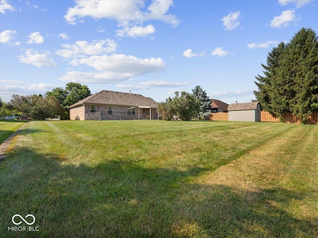 294 Keller Dr, Greenfield, IN 46140 - view of yard with an outbuilding