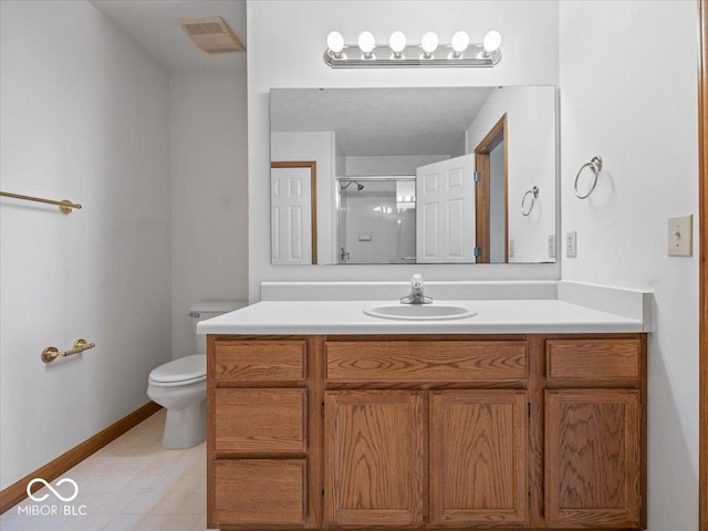 294 Keller Dr, Greenfield, IN 46140 - bathroom with vanity and an enclosed shower