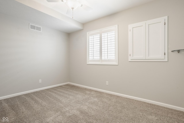 11761 Boothbay Ln, Fishers, IN 46037 - carpeted empty room featuring ceiling fan and baseboards