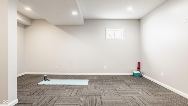 11761 Boothbay Ln, Fishers, IN 46037 - carpeted spare room with recessed lighting