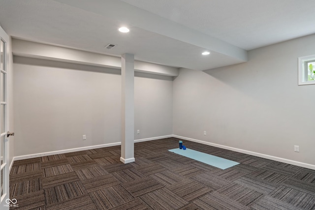 11761 Boothbay Ln, Fishers, IN 46037 - below grade area with baseboards and recessed lighting