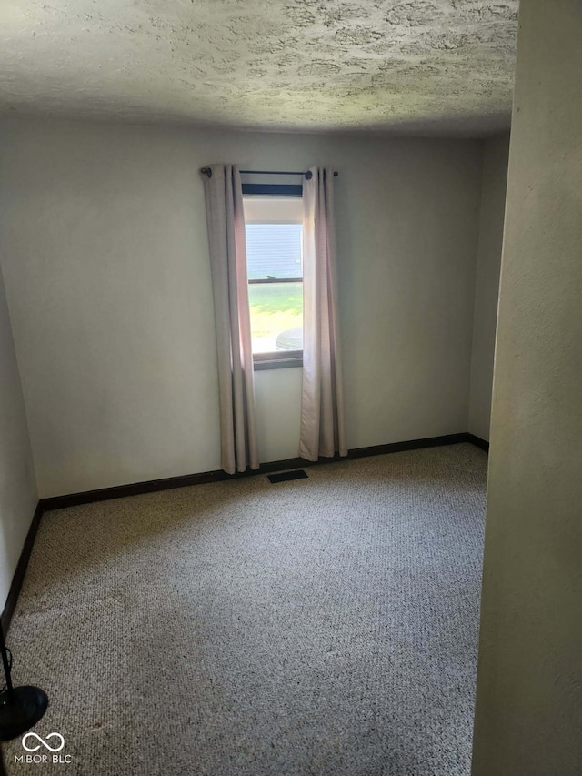 201 N Leland St, Fortville, IN 46040 - unfurnished room featuring carpet and a textured ceiling