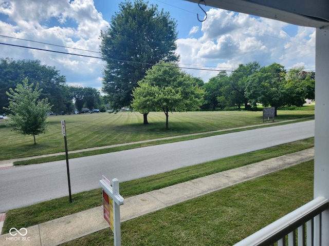 201 N Leland St, Fortville, IN 46040 - view of asphalt road with sidewalks