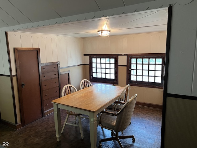 519 E Wabash Ave, Crawfordsville, IN 47933 - dining space with dark floors
