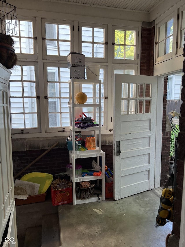 519 E Wabash Ave, Crawfordsville, IN 47933 - sunroom / solarium featuring french doors