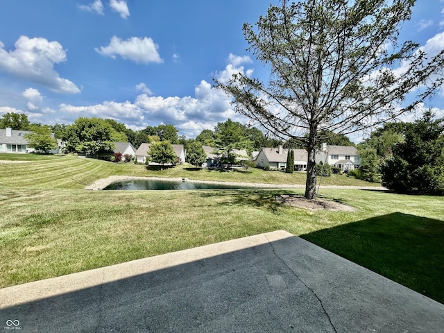 2068 Suda Dr, Carmel, IN 46280 - view of green lawn featuring a water view and a residential view