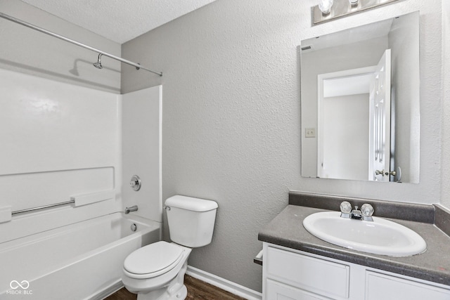12632 Endurance Dr, Fishers, IN 46037 - bathroom with vanity, bathtub / shower combination, and wood finished floors