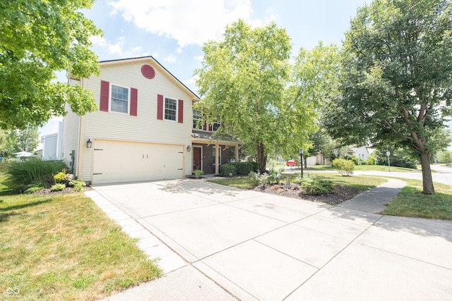 10301 Cerulean Dr, Noblesville, IN 46060 - traditional-style house with driveway, a garage, and a front lawn
