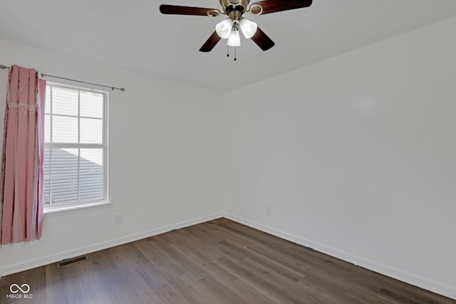 8850 Tanner Dr, Fishers, IN 46038 - spare room featuring wood finished floors and a ceiling fan