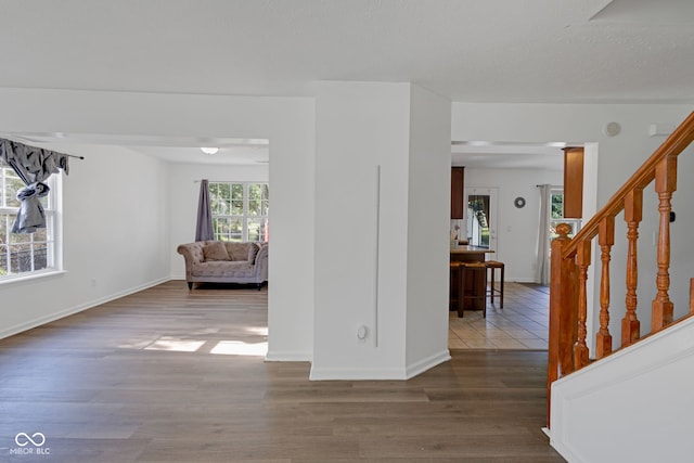 8850 Tanner Dr, Fishers, IN 46038 - interior space featuring wood finished floors and stairway
