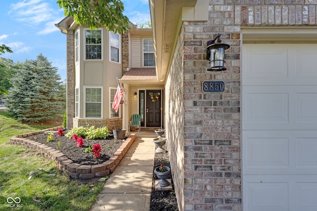 8850 Tanner Dr, Fishers, IN 46038 - doorway to property with brick siding