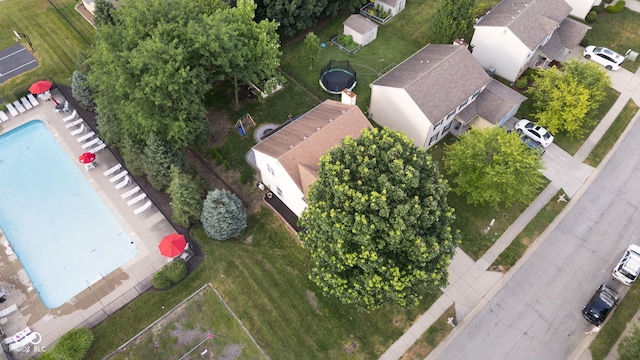 8850 Tanner Dr, Fishers, IN 46038 - bird's eye view of a pool