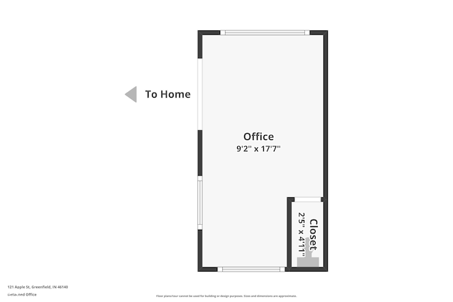 121 Apple St, Greenfield, IN 46140 - view of room layout