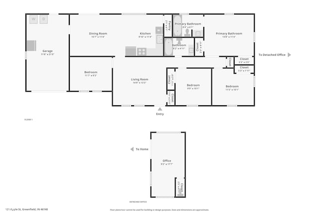 121 Apple St, Greenfield, IN 46140 - view of room layout