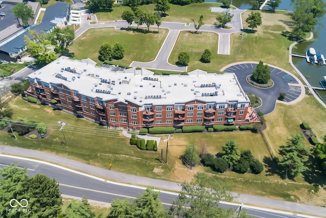 20971 Shoreline Ct Unit 408, Noblesville, IN 46062 - aerial view of a large body of water and apartment complex / building