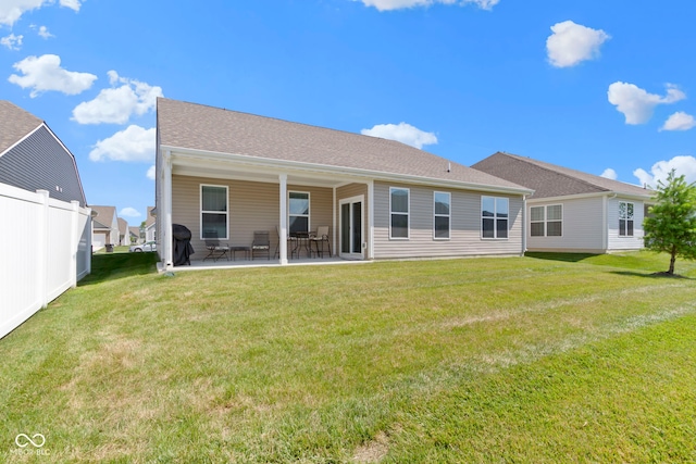 9801 Zion Way, Pendleton, IN 46064 - rear view of house with a patio area