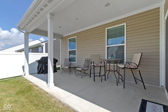 9801 Zion Way, Pendleton, IN 46064 - view of patio / terrace with grilling area