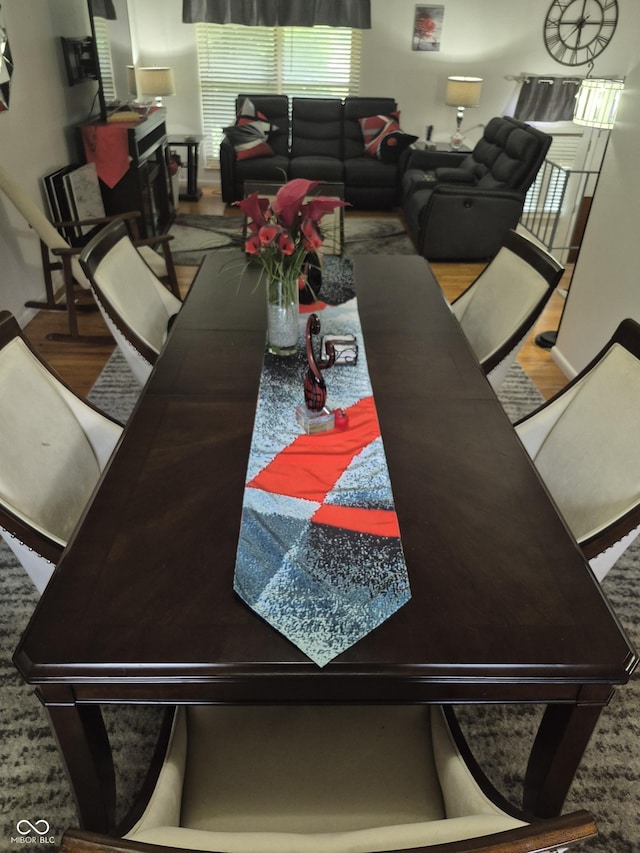 7802 Fall Creek Rd, Indianapolis, IN 46256 - dining room featuring wood finished floors
