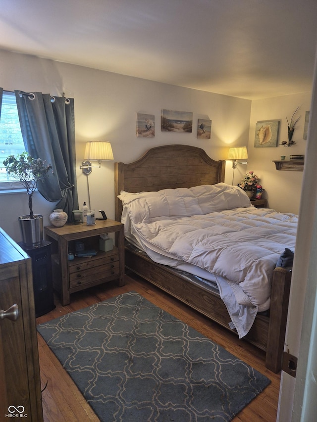 7802 Fall Creek Rd, Indianapolis, IN 46256 - bedroom featuring wood finished floors