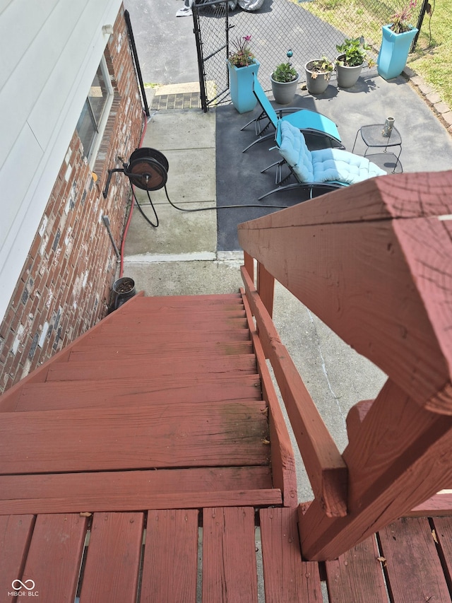 7802 Fall Creek Rd, Indianapolis, IN 46256 - view of wooden deck