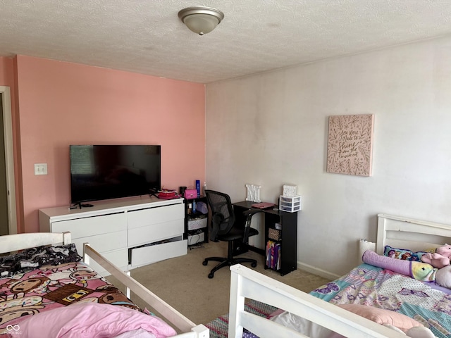 5020 Long Iron Dr, Indianapolis, IN 46235 - bedroom with carpet flooring and a textured ceiling