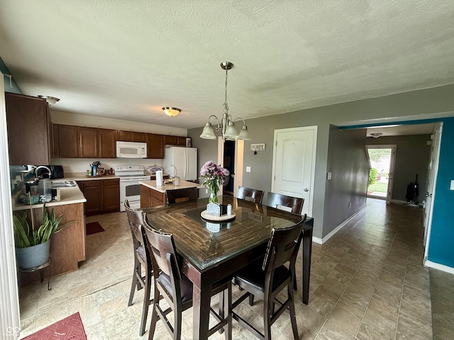 5020 Long Iron Dr, Indianapolis, IN 46235 - dining space with a textured ceiling