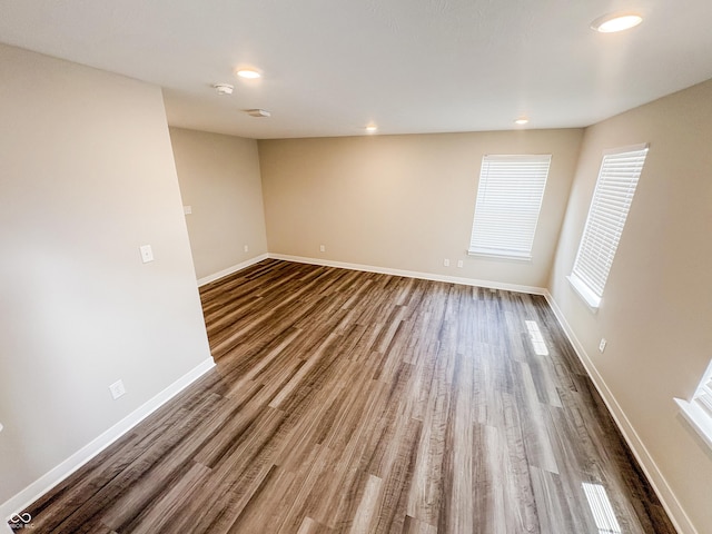 3522 Brampton Ln, Westfield, IN 46074 - empty room featuring wood finished floors, recessed lighting, and a smoke detector