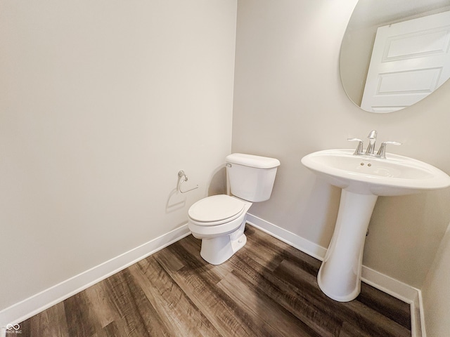 3522 Brampton Ln, Westfield, IN 46074 - half bath featuring toilet and wood finished floors