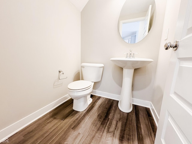 3522 Brampton Ln, Westfield, IN 46074 - half bath with wood finished floors and toilet