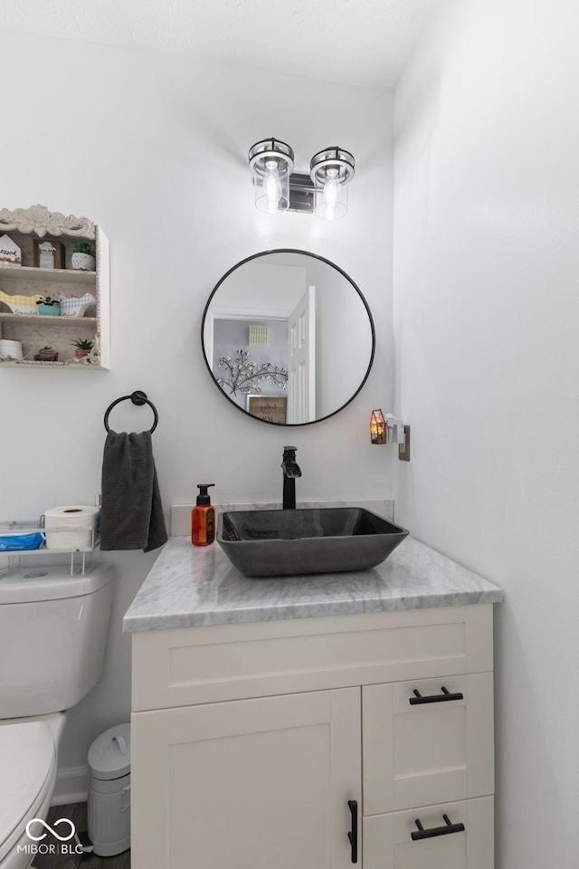10532 Beacon Ln, Indianapolis, IN 46256 - bathroom featuring vanity and toilet