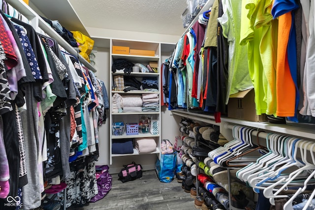 10532 Beacon Ln, Indianapolis, IN 46256 - walk in closet featuring wood finished floors