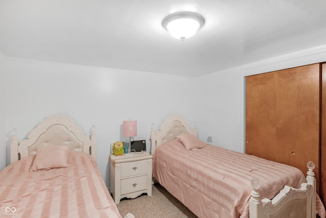 157 E Hill Valley Dr, Indianapolis, IN 46227 - bedroom with light colored carpet and a closet