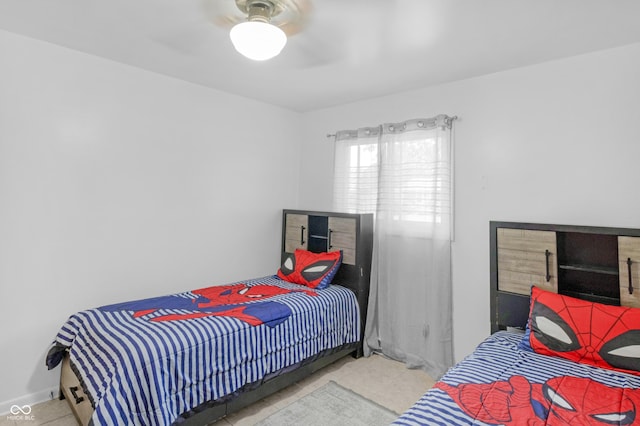 157 E Hill Valley Dr, Indianapolis, IN 46227 - bedroom with tile patterned flooring and ceiling fan