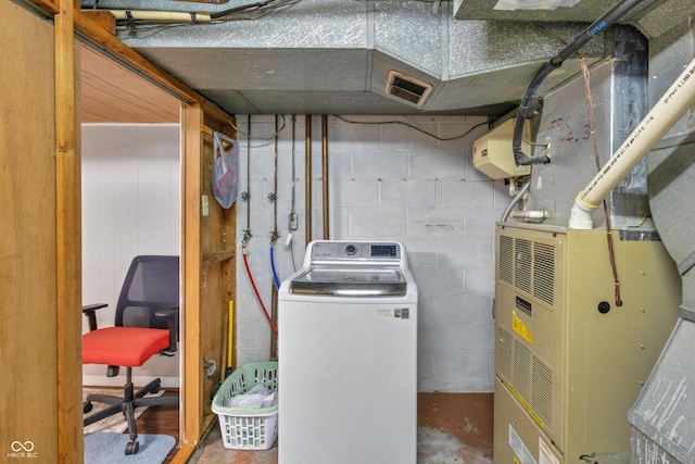 157 E Hill Valley Dr, Indianapolis, IN 46227 - utilities with washer / clothes dryer and heating unit