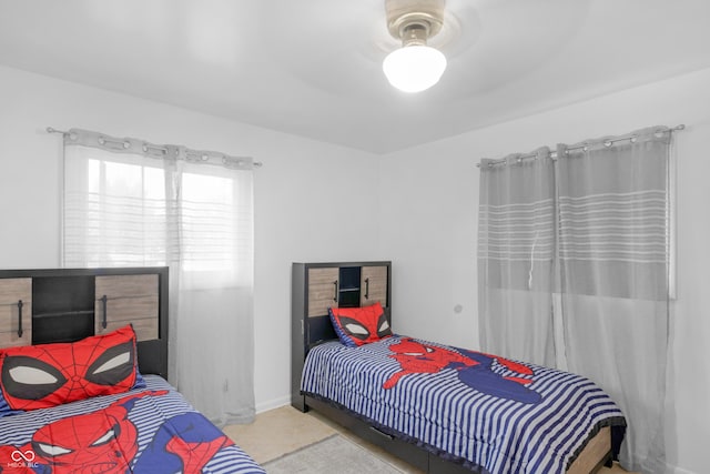 157 E Hill Valley Dr, Indianapolis, IN 46227 - bedroom with a ceiling fan and baseboards