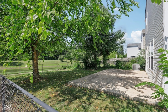 2629 Redland Ln, Indianapolis, IN 46217 - fenced backyard with a patio area
