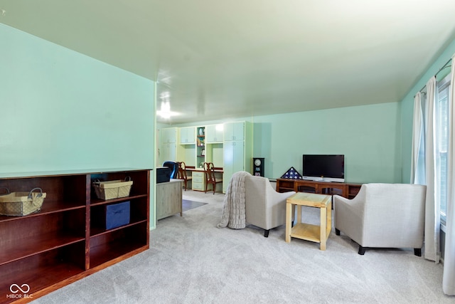 812 Eaglewood Dr, Zionsville, IN 46077 - living area featuring carpet and an office area
