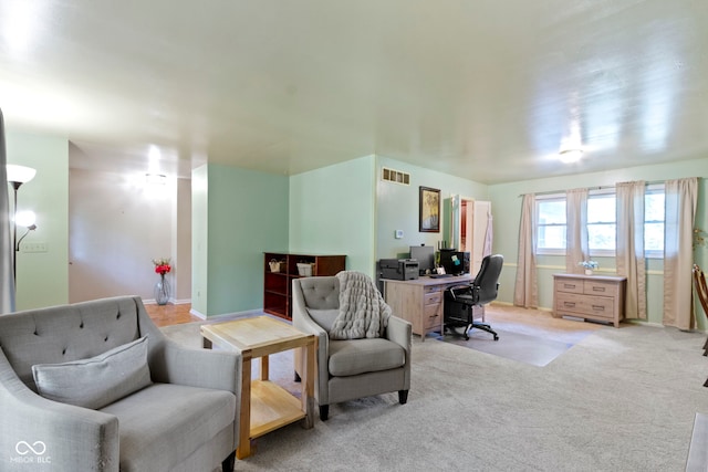 812 Eaglewood Dr, Zionsville, IN 46077 - office area featuring light carpet