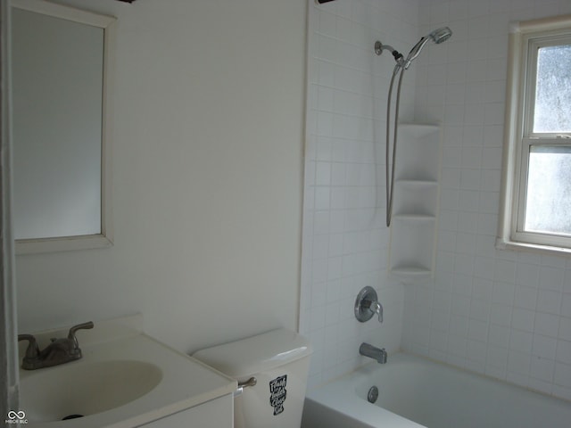 3448 Georgetown Rd, Indianapolis, IN 46224 - full bath featuring vanity, bathtub / shower combination, and plenty of natural light