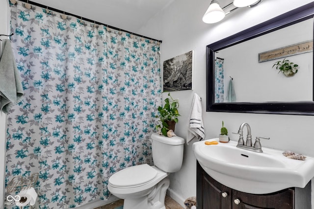 3909 Richelieu Ct, Indianapolis, IN 46226 - bathroom with vanity and a shower with shower curtain