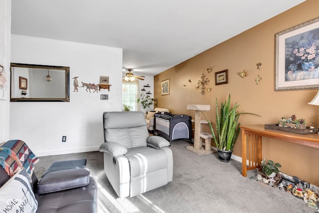 3909 Richelieu Ct, Indianapolis, IN 46226 - carpeted living room featuring baseboards