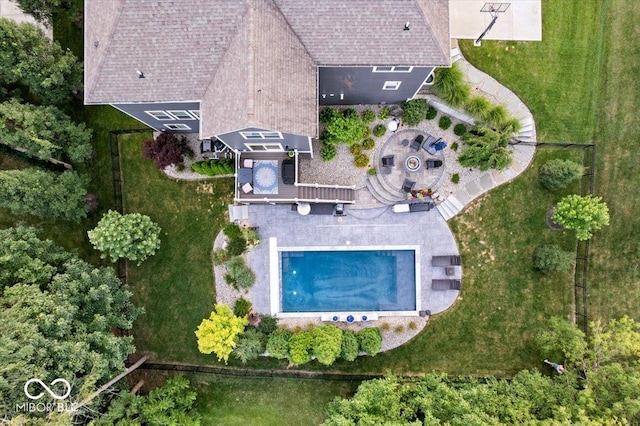 11322 Sea Side Ct, Fishers, IN 46040 - view from above of property