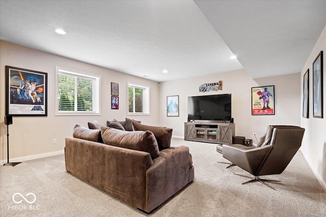 11322 Sea Side Ct, Fishers, IN 46040 - living room with light colored carpet and recessed lighting