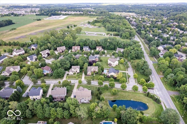 11322 Sea Side Ct, Fishers, IN 46040 - aerial perspective of suburban area featuring a large body of water