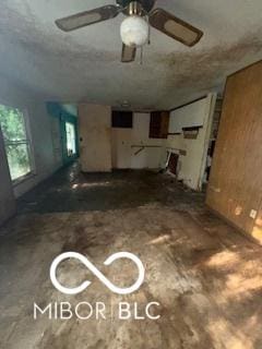 3514 Jerome Ct, Indianapolis, IN 46235 - unfurnished living room with ceiling fan